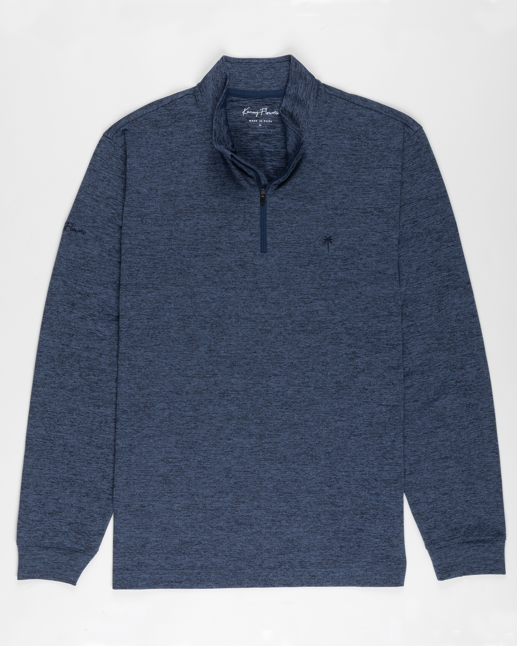 The Pacific Chill - Heathered Navy Quarter Zip Pullover