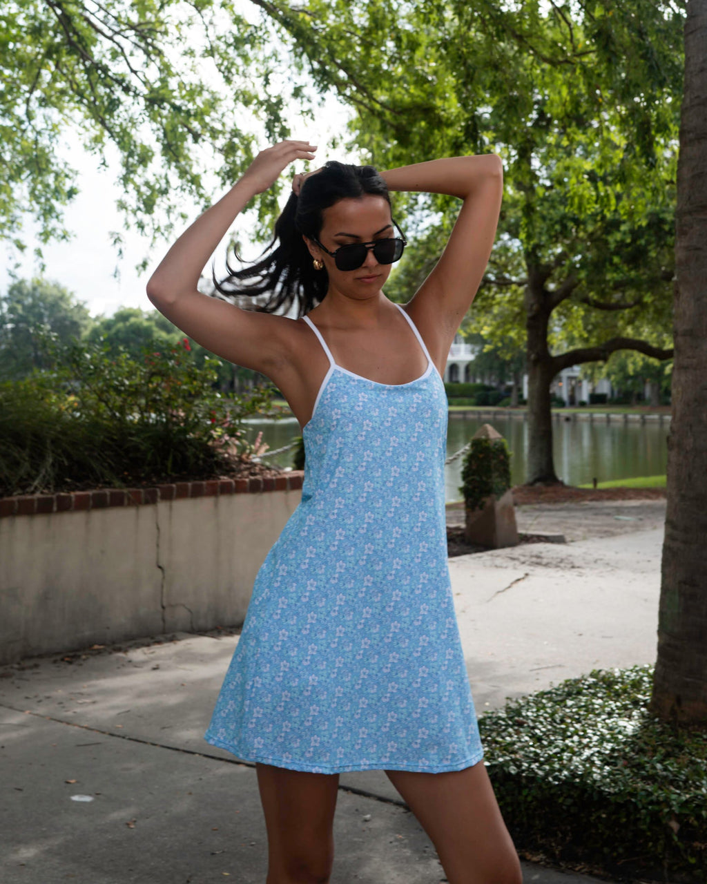 The Azaleas - Sky Blue Exercise Dress